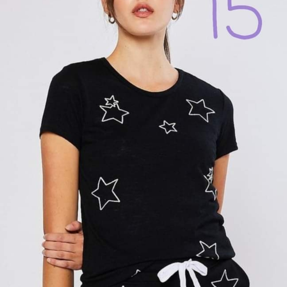 Reflex star black tshirt